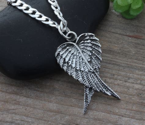 mens guardian angel necklace